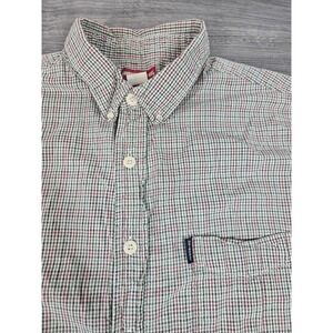 Union Bay Shirt Mens Large Seersucker Check Button Down SS‎ Vintage